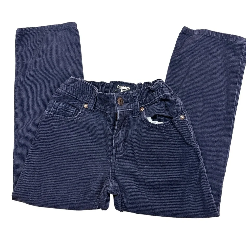 OshKosh B’gosh Boys Blue Five Pocket Corduroy Jeans Size 5